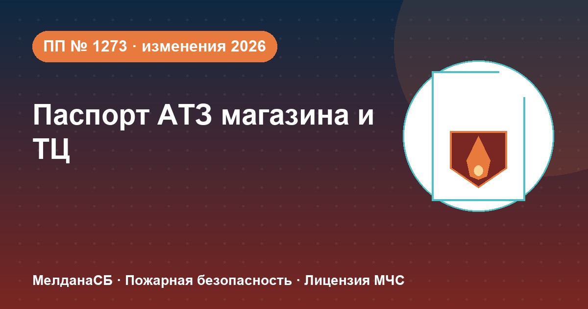 Паспорт безопасности магазина и ТЦ по ПП № 1273: изменения 2026 года в Ханты-Мансийск