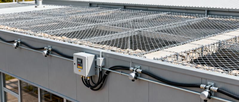 Монтаж пассивной инженерной защиты от БПЛА в Ханты-Мансийск с применением габионной сетки 