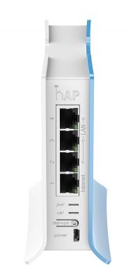Точка доступа MikroTik hAP lite TC вид спереди