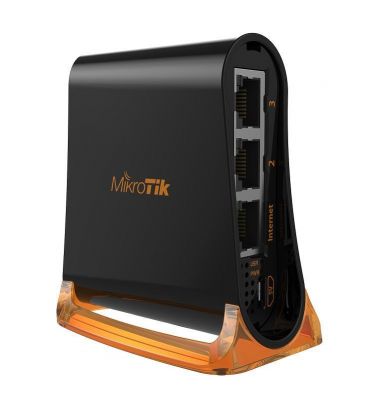 Точка доступа MikroTik hAP mini вид сзади