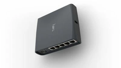 Точка доступа MikroTik hAP ac lite TC вид сзади