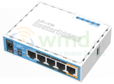 Точка доступа MikroTik hAP ac Lite вид сзади